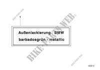 Rotulo laca exterior metalica para BMW 518