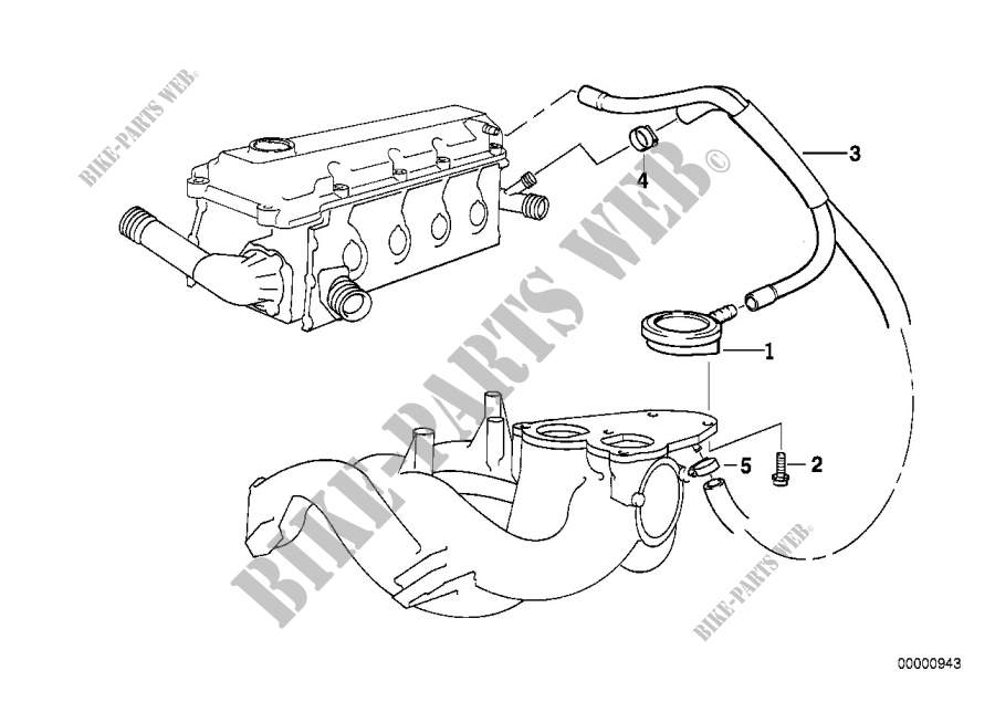 Cárter de cigüeñal Ventilación para BMW Z3 1.8