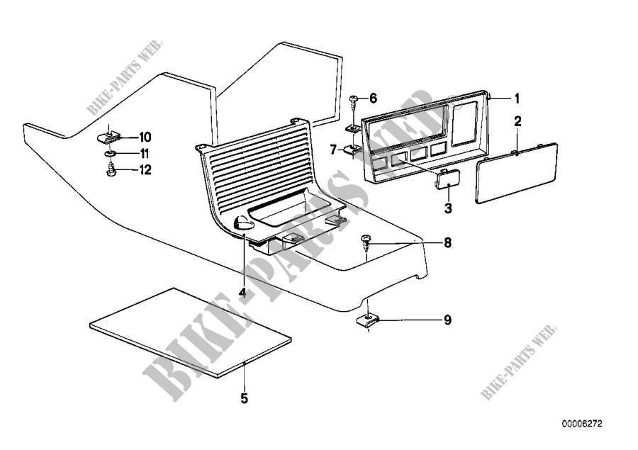 Compart./paramento escotadura radio para BMW 628CSi