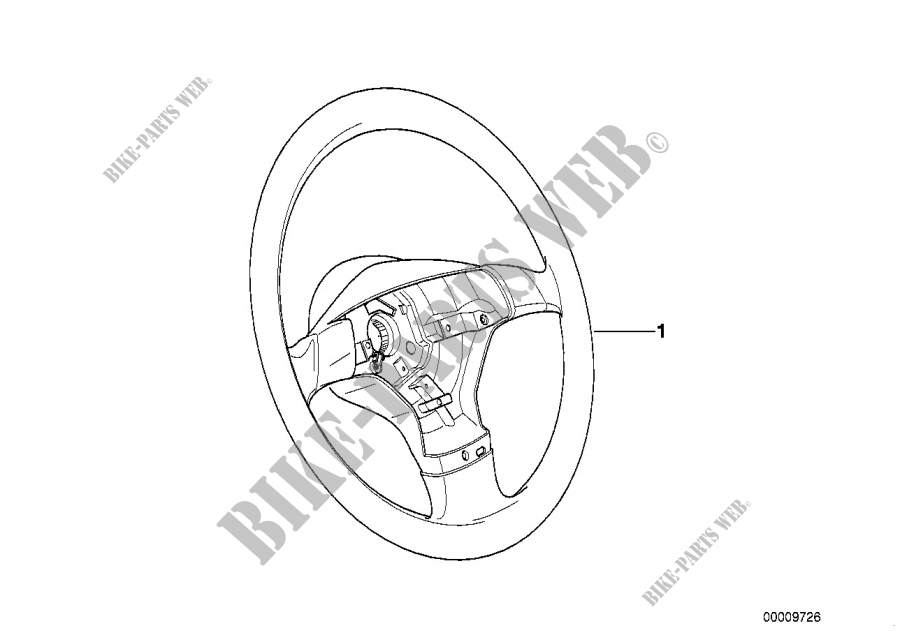 Corona de mad. III para volantes deport. para BMW Z3 1.8