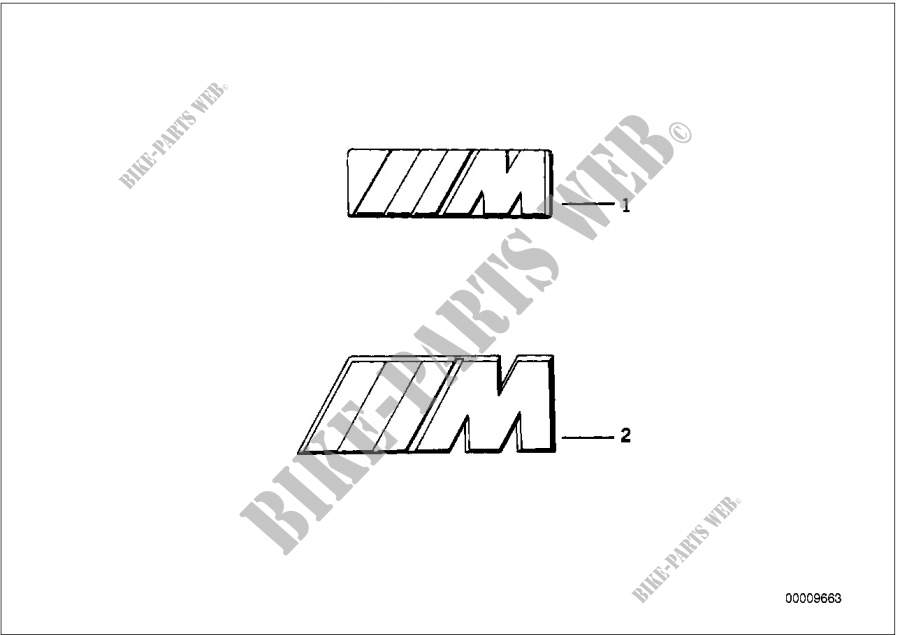 Emblema M para BMW Z3 1.8