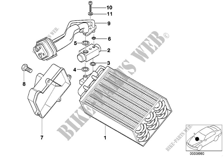 Evaporador / Válvula de expansión para BMW Z3 M3.2