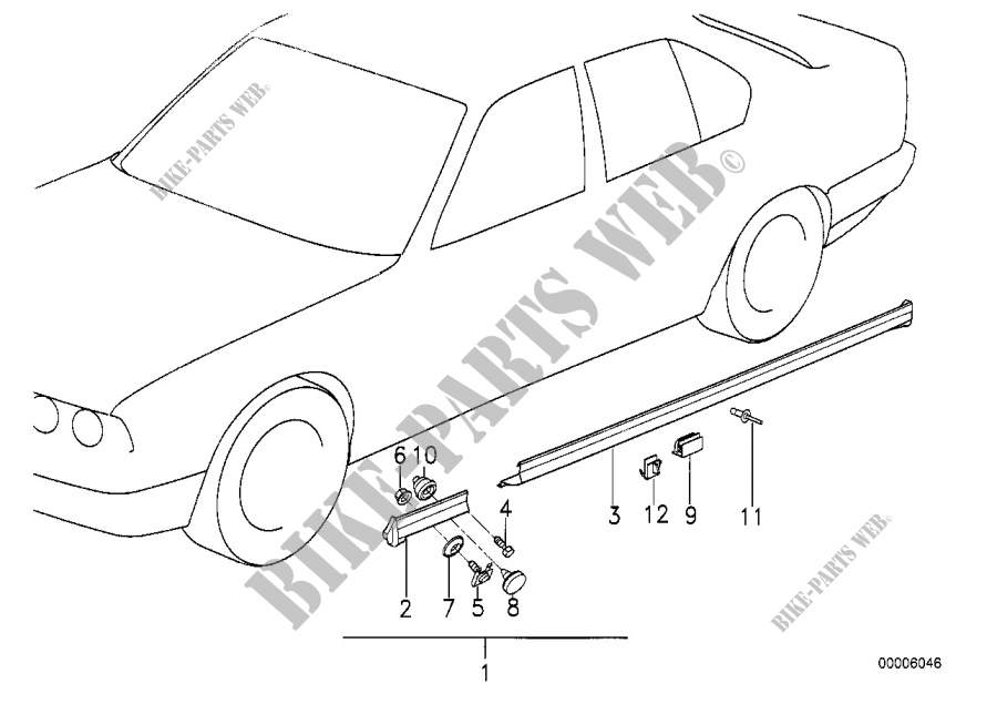 Moldura faldón / arco de rueda para BMW 316i
