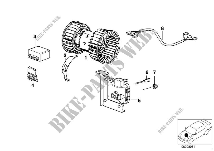 Piezas electricas p.calef./AC de aire para BMW Z3 1.8