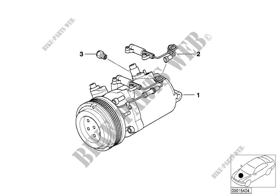 RP compresor del aire acondicionado para BMW Z3 1.8