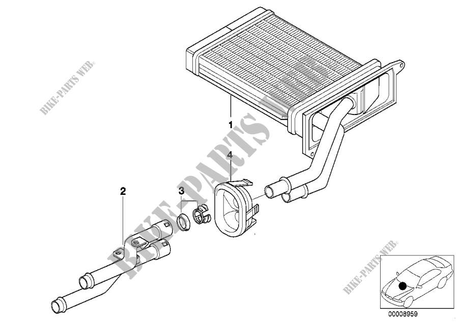 Radiador, acondicionamiento de aire para BMW Z3 M3.2