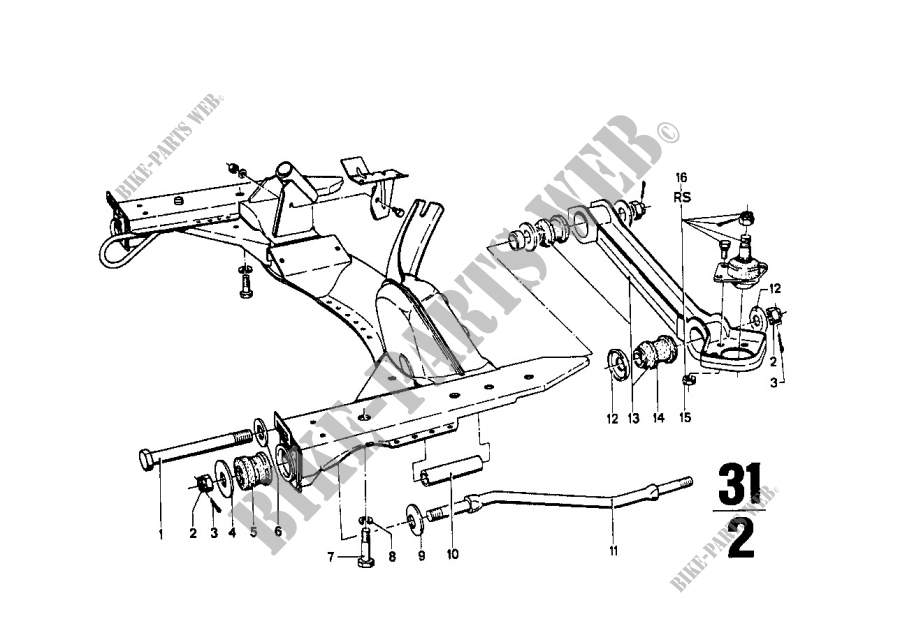 Soporto eje delantero/brazo transversal para BMW 1802