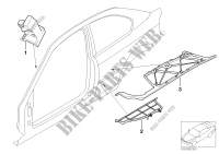 Apantallado p cavidad, marco lateral para BMW 325ti