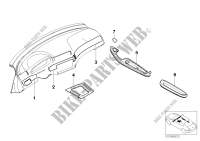 Reequip. listones de adorno Titanio II para BMW 330Ci