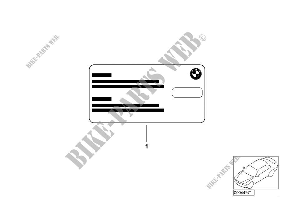 Etiqueta, Cambio de la Bujía High Power para BMW Z3 1.8