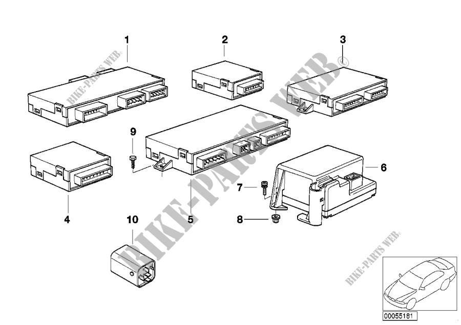 Mecanismo de mando d.carrocer.y modulos para BMW Z3 1.8