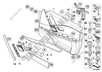 Revestim. puerta delant. /airbag lateral para BMW 550i