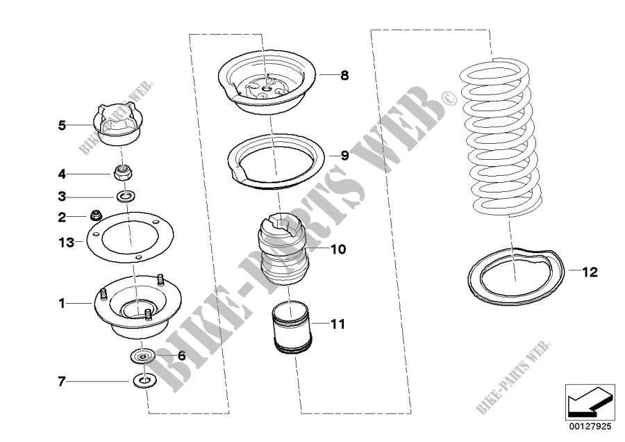 Soporte empulje/placa elastica/piezas ad para BMW Z3 1.8
