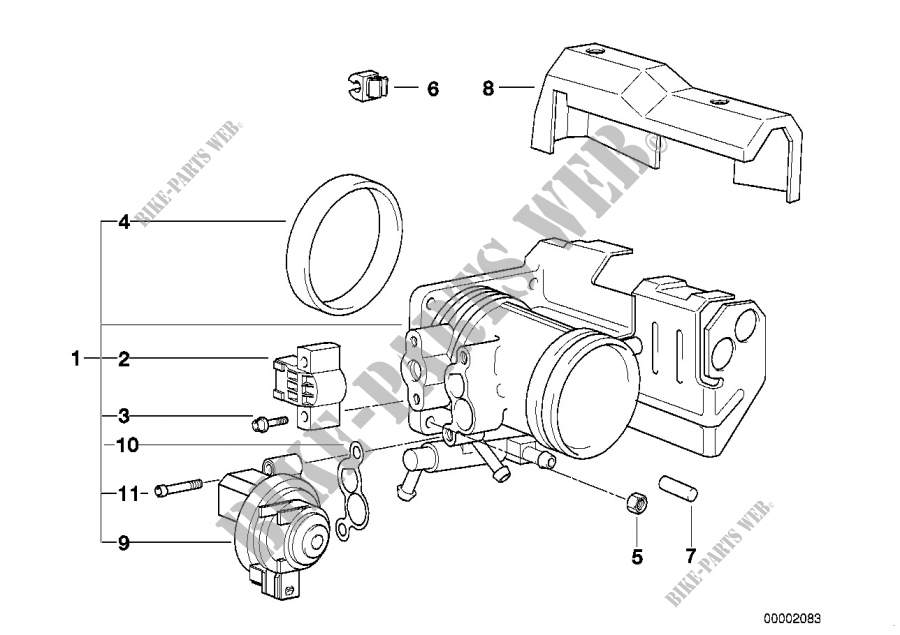 Tubo de la válvula de estrangulación para BMW Z3 1.8