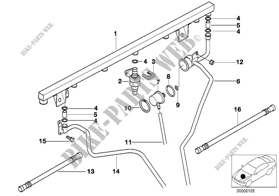 Valvulas//conductos de equipo d.inyecc. para BMW Z3 M3.2