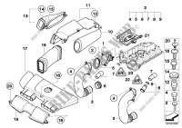 Caudalímetro aire/amort. ruidos admisión para BMW 318d