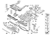 Pantalla compart. motor/revest. bajos para BMW 325i
