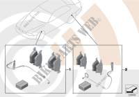 Kit serv. forros freno/Value Line para BMW 320Cd
