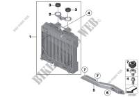 Radiador de aceite del motor para BMW 640i
