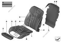 Tapizado asiento confort cuero indiv. para BMW 650iX 4.0