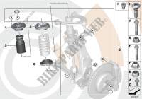 Kit de montaje cojinete de apoyo para BMW 550iX
