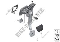 Mecanismo de pedales cambio automático para BMW X4 30dX