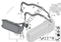 Radiador aceite motor/tubería radiador para BMW 335xi