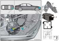 Relé electroventilador motor K5 para BMW 740Li