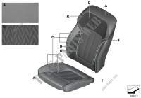 Tapizado asiento confort cuero indiv. para BMW 750LiX 4.4