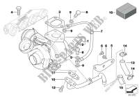 Turbo compresor con lubrificacion para BMW X3 2.0d