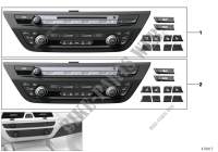 Unidad de mando de radio y climatizador para BMW 640iX