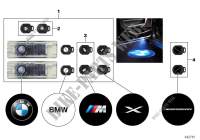 Proyector LED en puerta para BMW M235iX 2013