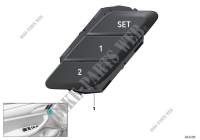 Pulsador memoria de asiento para BMW X3 M40dX (TX91)