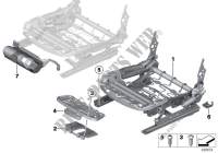 Asiento delant., marco asiento para BMW 118i 2014