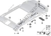 Piezas de montaje del interior del techo para BMW 320i