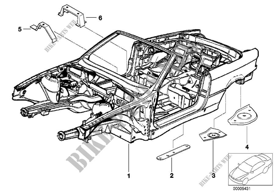 Armazón de carroceria para BMW M3 3.2